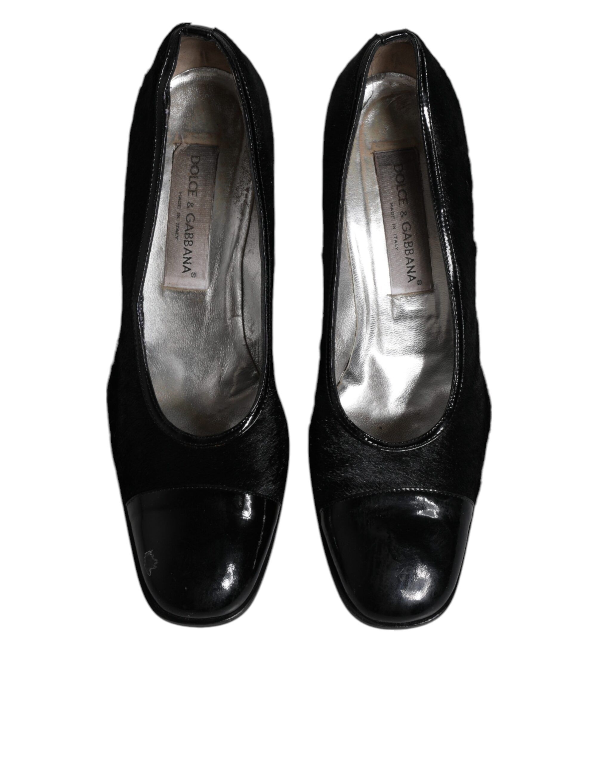Leather Block Heels Pumps Women's Shoes (Pre-Owned) - Dolce & Gabbana - Modalova