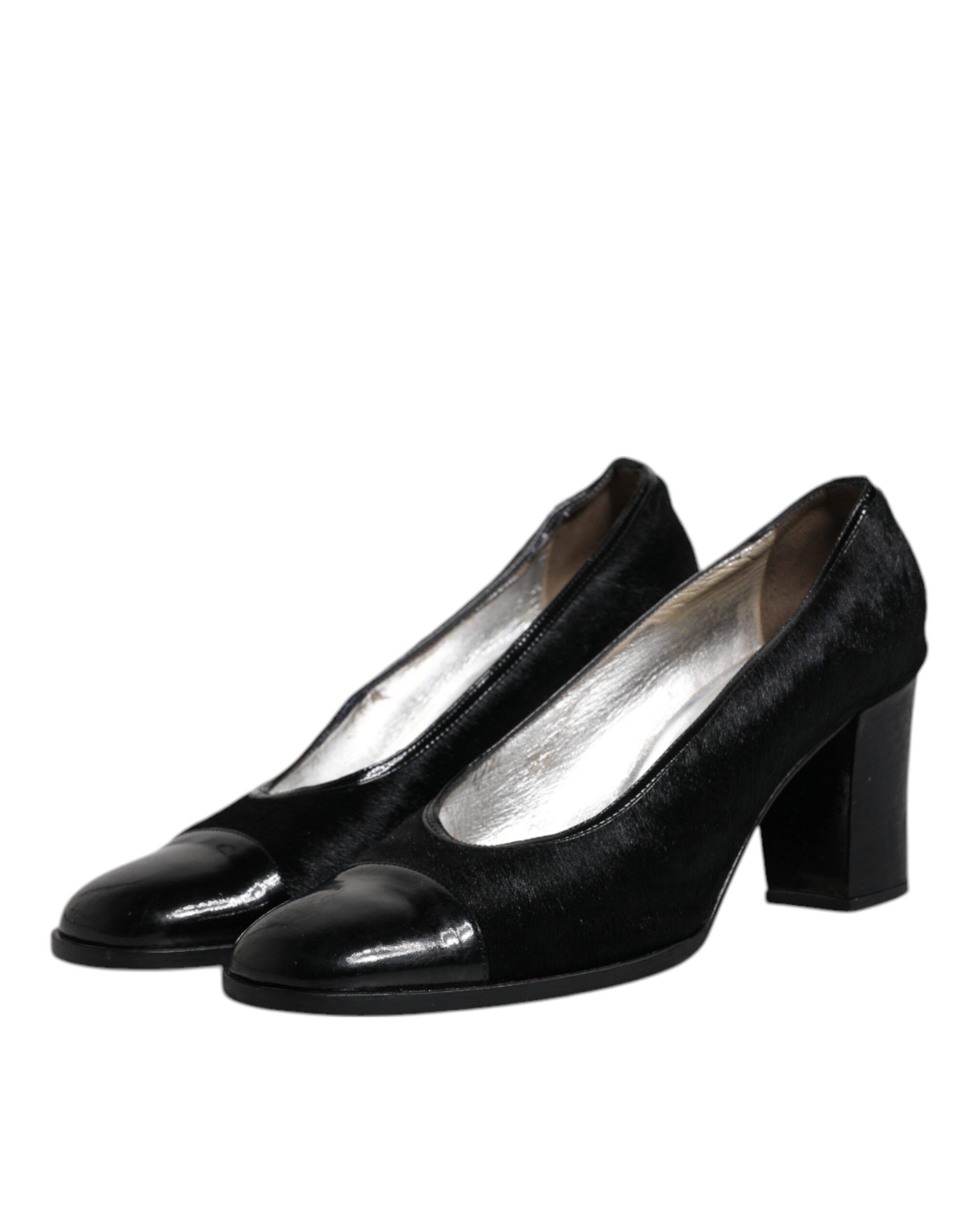 Leather Block Heels Pumps Women's Shoes (Pre-Owned) - Dolce & Gabbana - Modalova