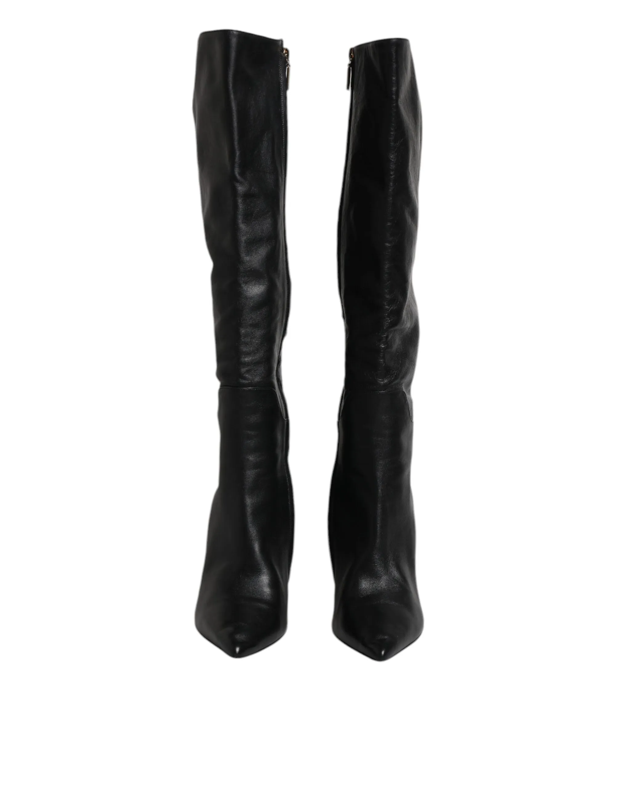 Leather Heels Knee High Boots Women's Shoes (Pre-Owned) - Dolce & Gabbana - Modalova