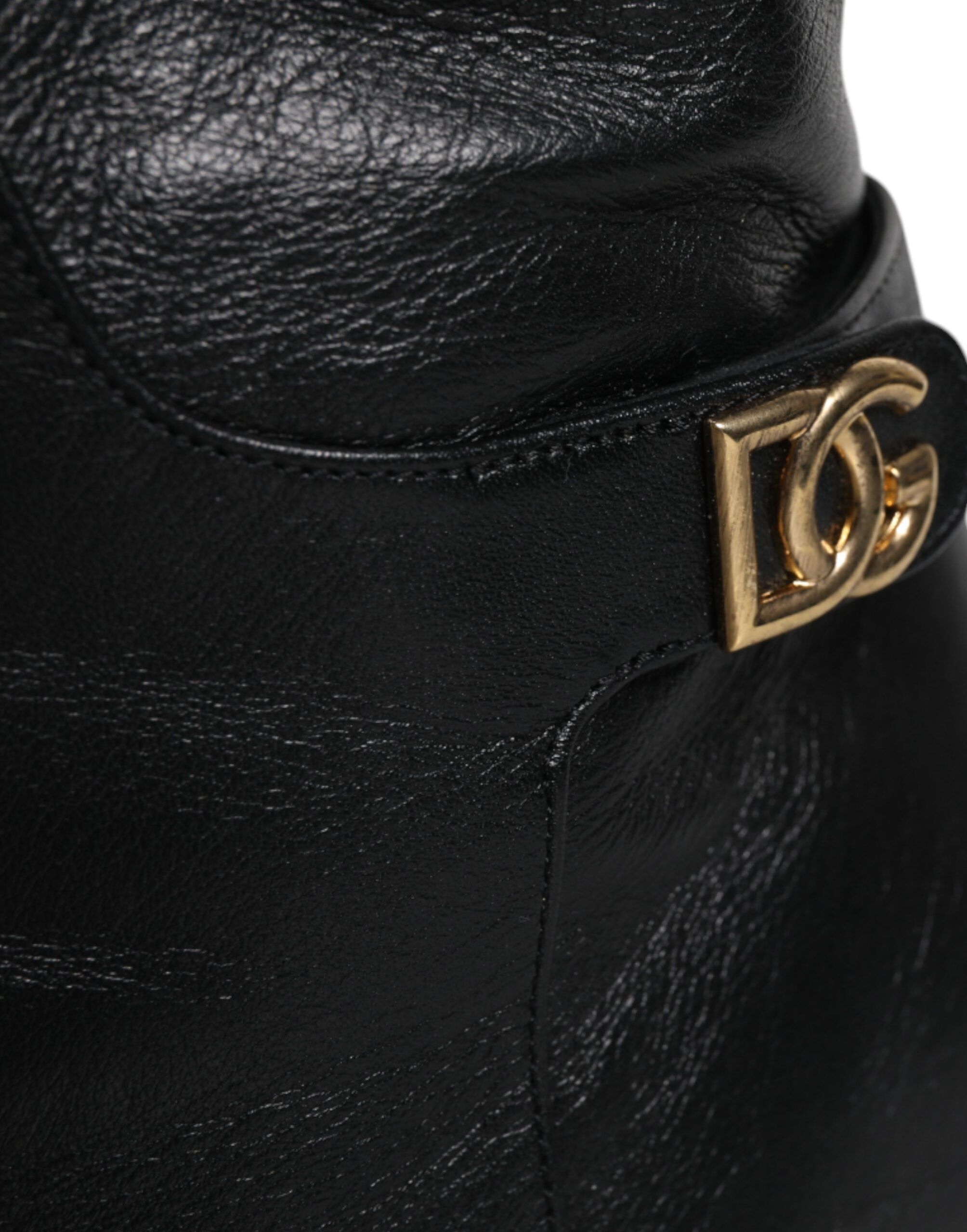Leather Heels Knee High Boots Women's Shoes (Pre-Owned) - Dolce & Gabbana - Modalova
