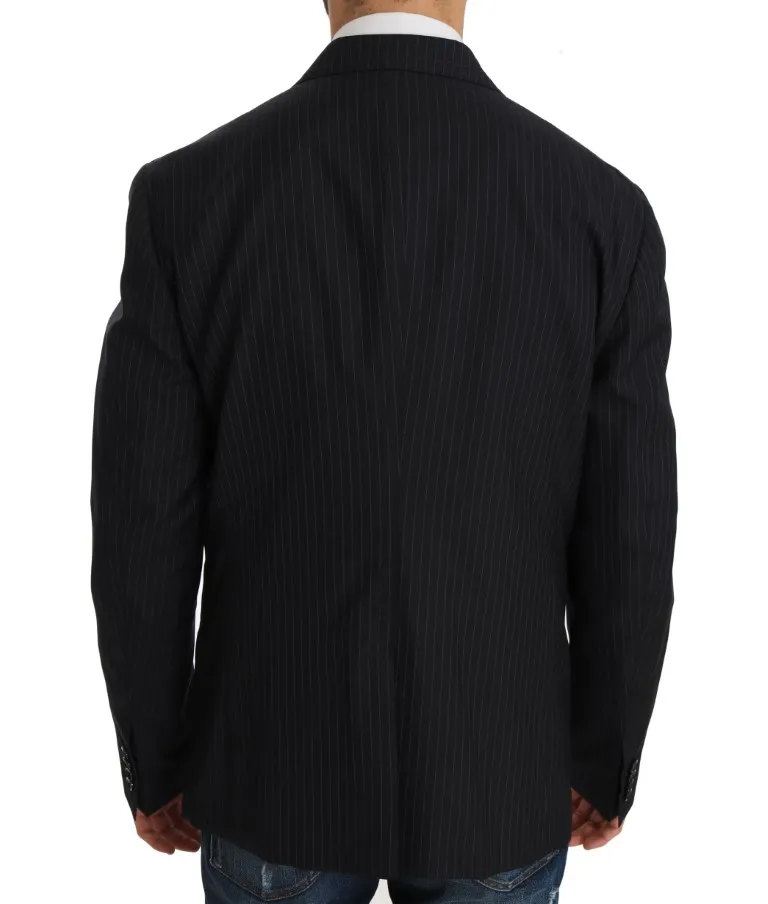 Striped Wool Jacket Coat Slim Men's Blazer - Dolce & Gabbana - Modalova