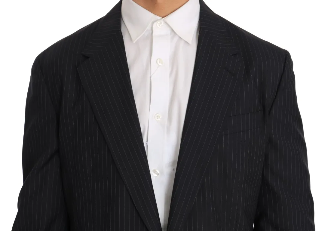 Striped Wool Jacket Coat Slim Men's Blazer - Dolce & Gabbana - Modalova