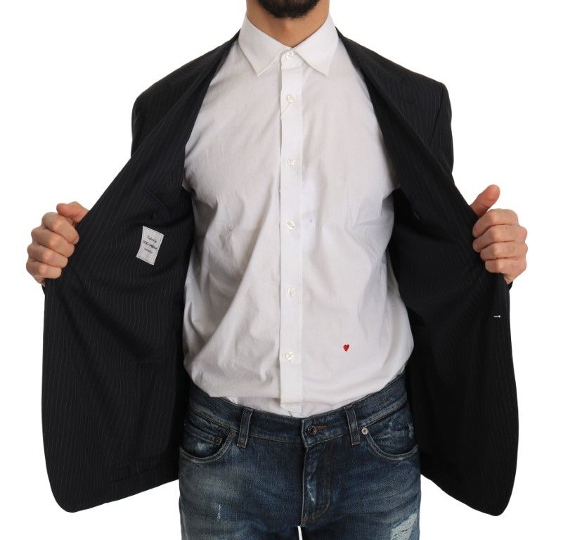 Striped Wool Jacket Coat Slim Men's Blazer - Dolce & Gabbana - Modalova