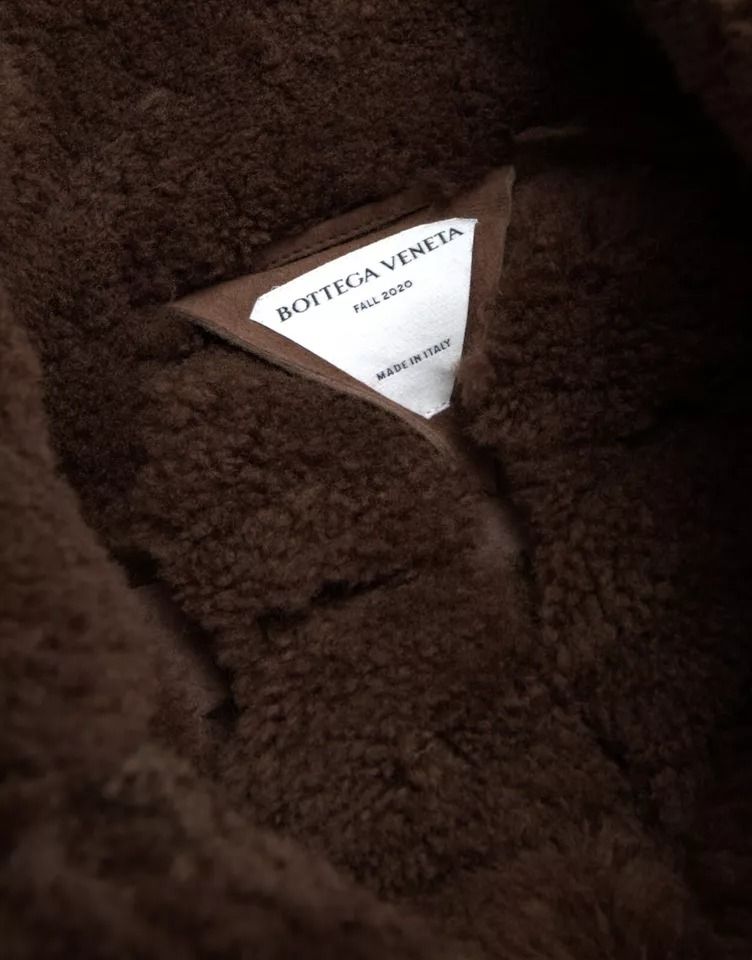 Fur Lamb Shearling Coat Men's Jacket - Bottega Veneta - Modalova