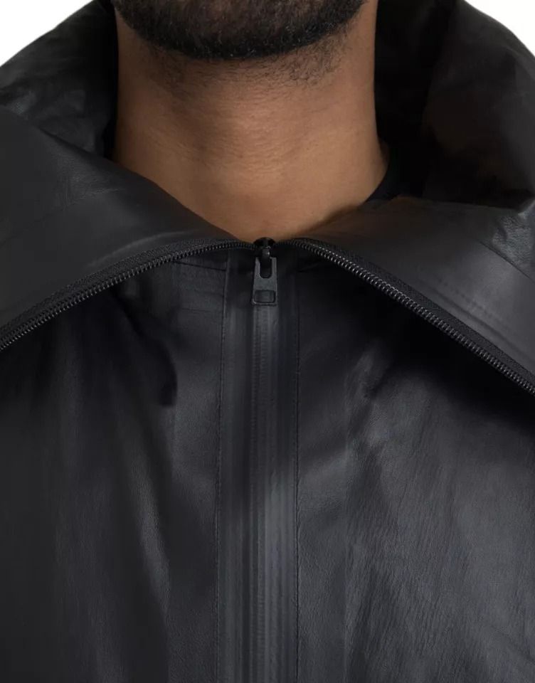 Leather Hooded Men Trenchcoat Men's Jacket - Bottega Veneta - Modalova