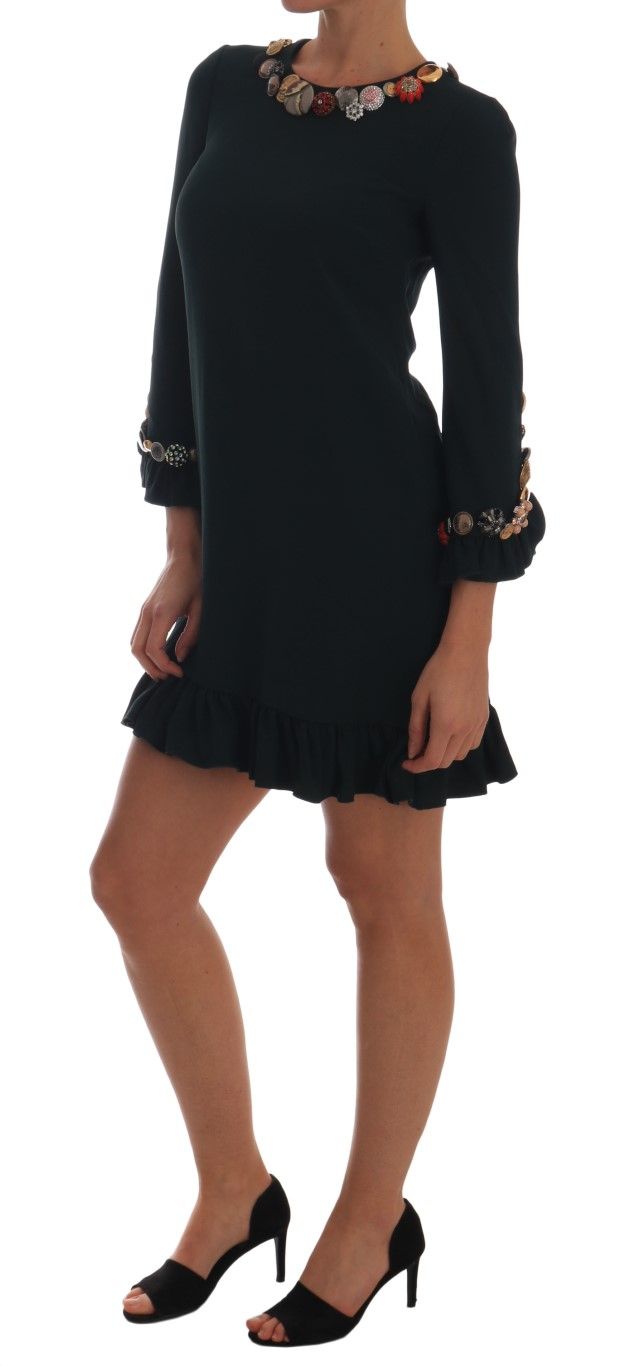 Crystal Stretch A-Line Short Women's Dress - Dolce & Gabbana - Modalova
