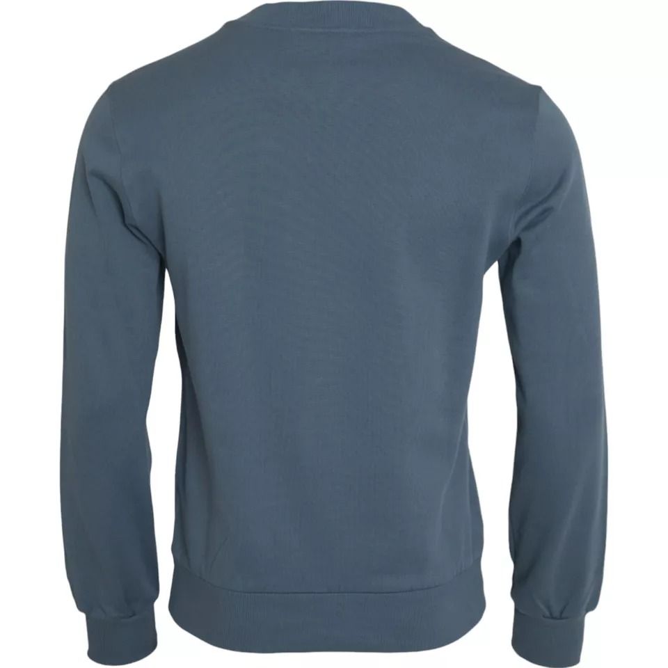 Cotton Logo Patch Crew Neck Men Pullover Men's Sweater - Dolce & Gabbana - Modalova