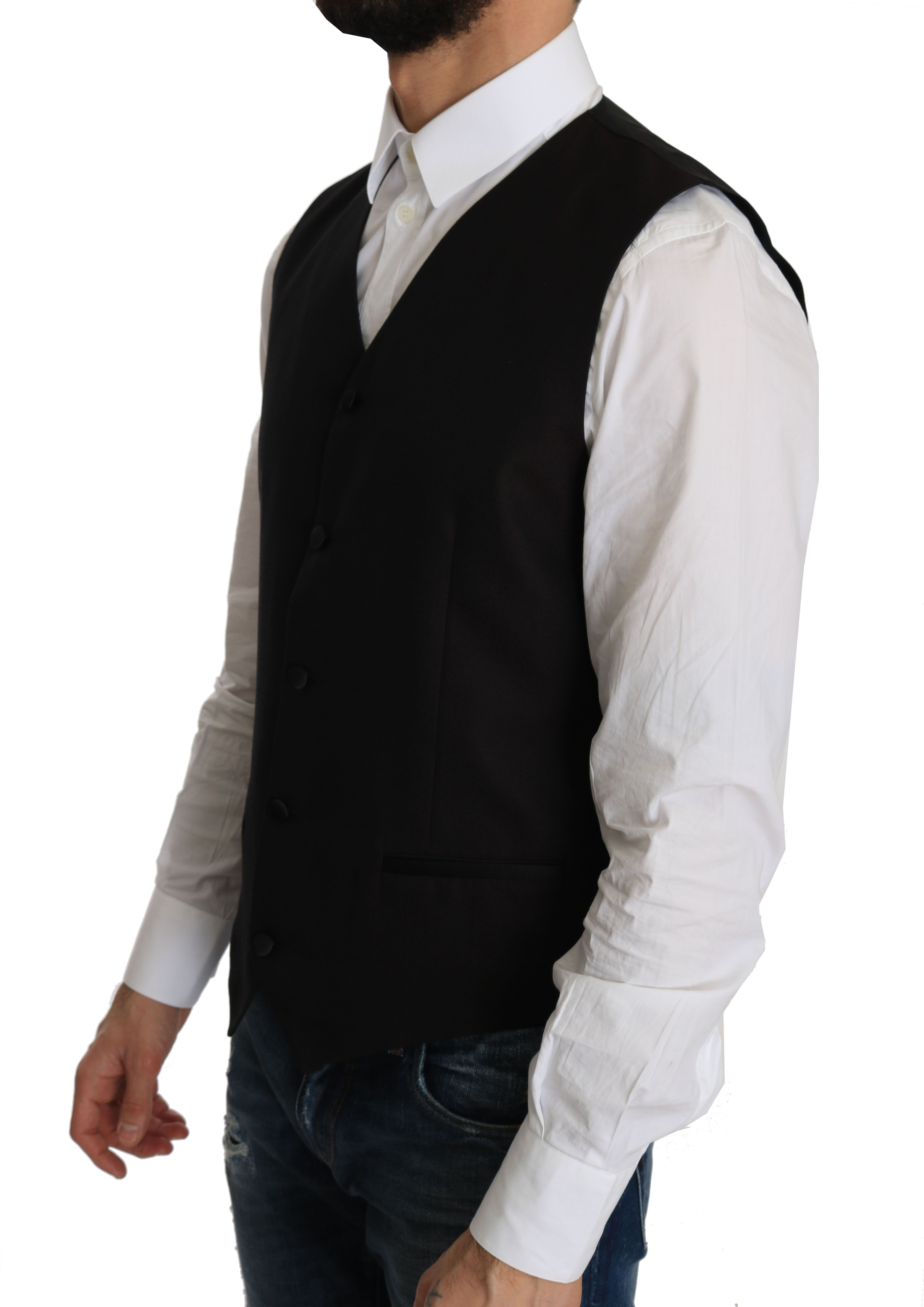 Silk Dress Men's Waistcoat - Dolce & Gabbana - Modalova