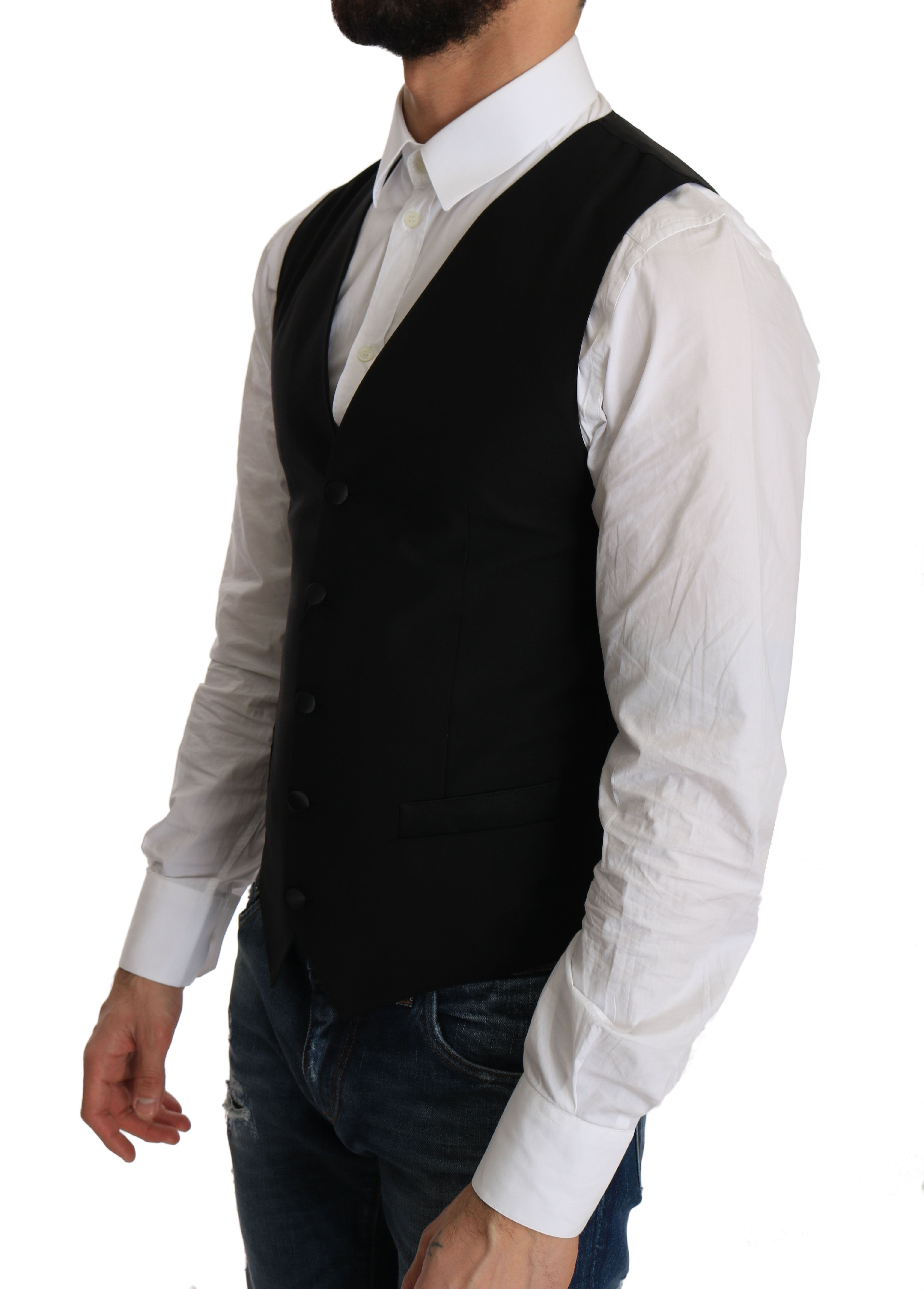 Wool Dress Men's Waistcoat - Dolce & Gabbana - Modalova