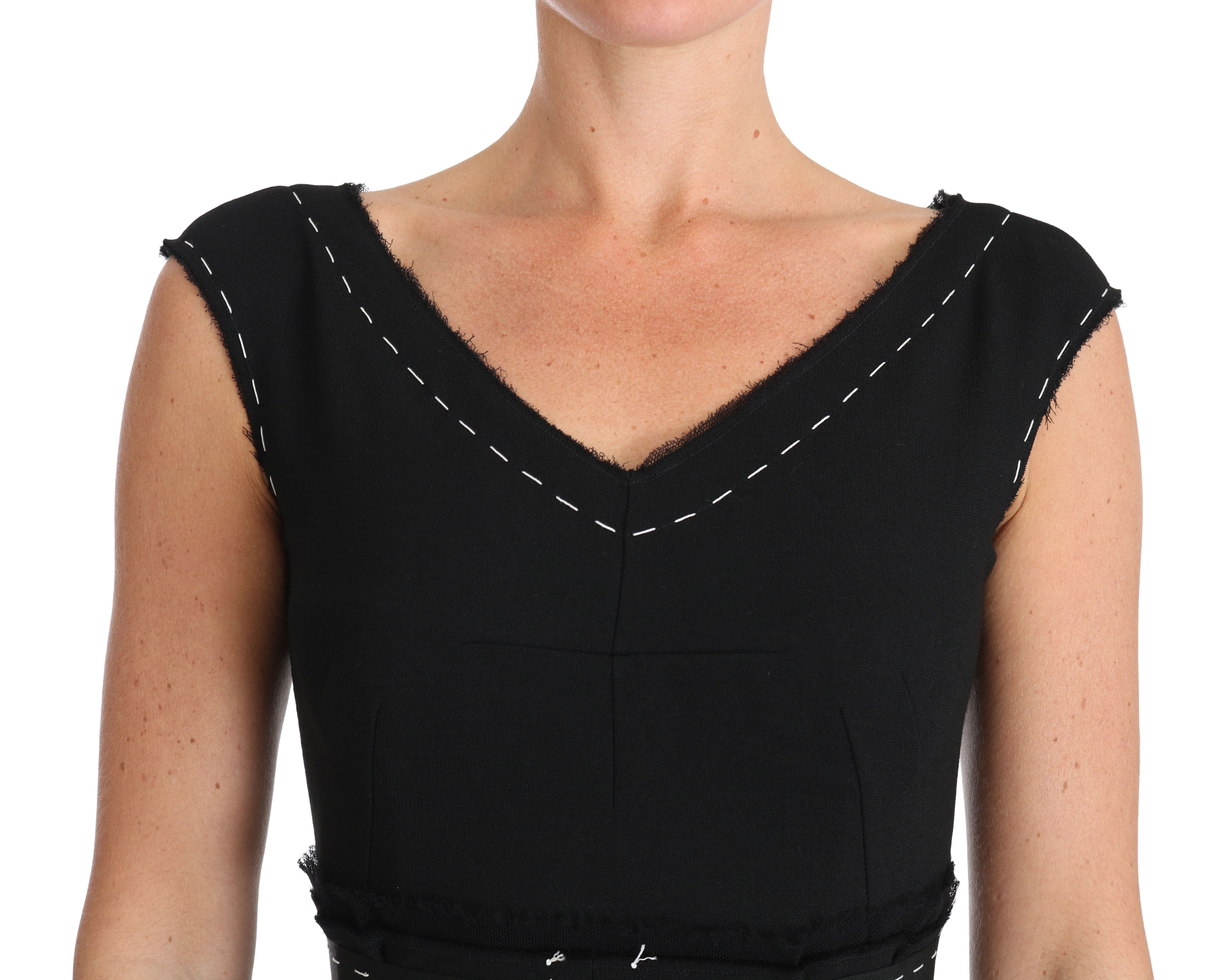 Wool Stretch A-line Sheath Women's Dress - Dolce & Gabbana - Modalova