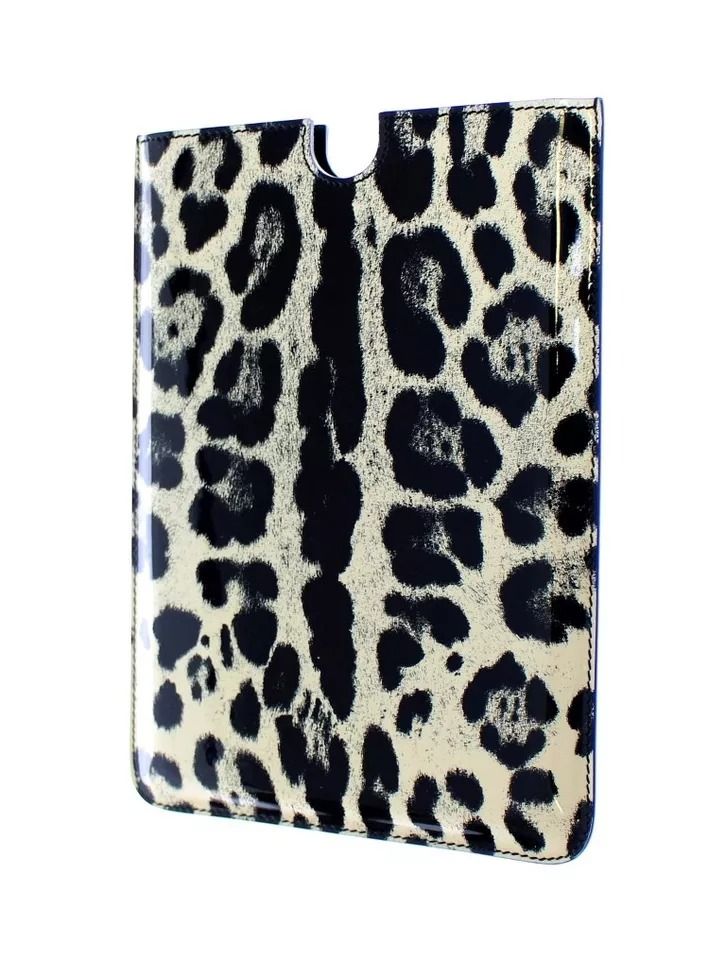 Leopard Pattern Leather eBook Cover Tablet Women's Case - Dolce & Gabbana - Modalova
