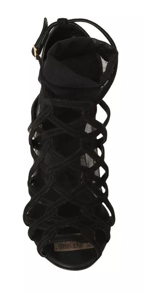 Suede Stilettos Booties Socks Women's Shoes (Pre-Owned) - Dolce & Gabbana - Modalova