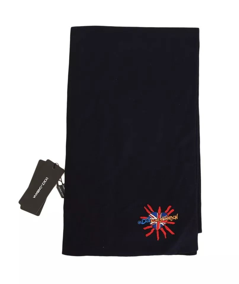Wool #DGLovesLondon Shawl Men's Scarf (Pre-Owned) - Dolce & Gabbana - Modalova