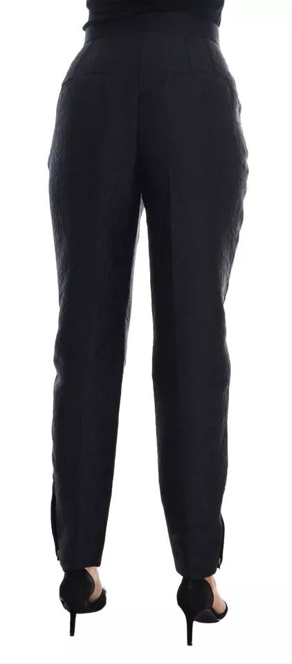 Floral Brocade High Waist Women's Pants - Dolce & Gabbana - Modalova