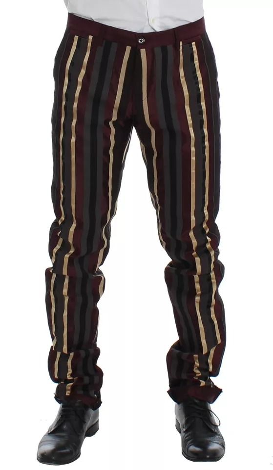Striped Runway 3 Piece Slim Fit Vest Men's Suit - Dolce & Gabbana - Modalova