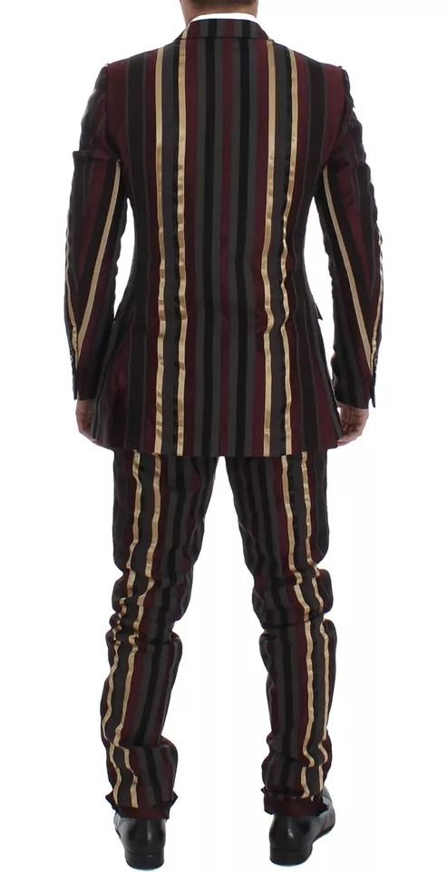 Striped Runway 3 Piece Slim Fit Vest Men's Suit - Dolce & Gabbana - Modalova