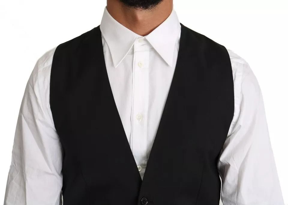 Wool Logo Waistcoat Men's Vest - Dolce & Gabbana - Modalova