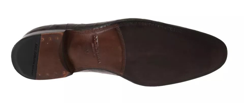 Patterned Leather Dress Formal Men's Shoes (Pre-Owned) - Dolce & Gabbana - Modalova