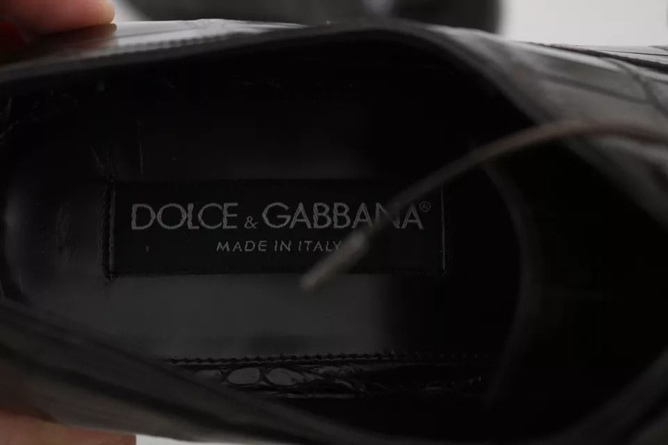 Patterned Leather Dress Formal Men's Shoes (Pre-Owned) - Dolce & Gabbana - Modalova