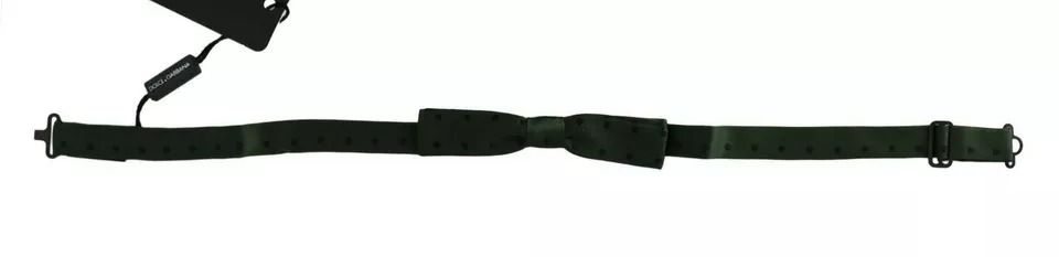 Dotted Silk Adjustable Neck Bow Men's Tie - Dolce & Gabbana - Modalova