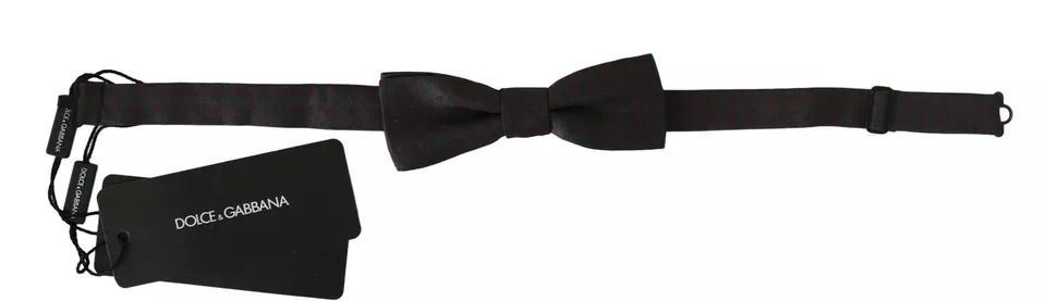 Dotted Silk Adjustable Neck Bow Men's Tie - Dolce & Gabbana - Modalova