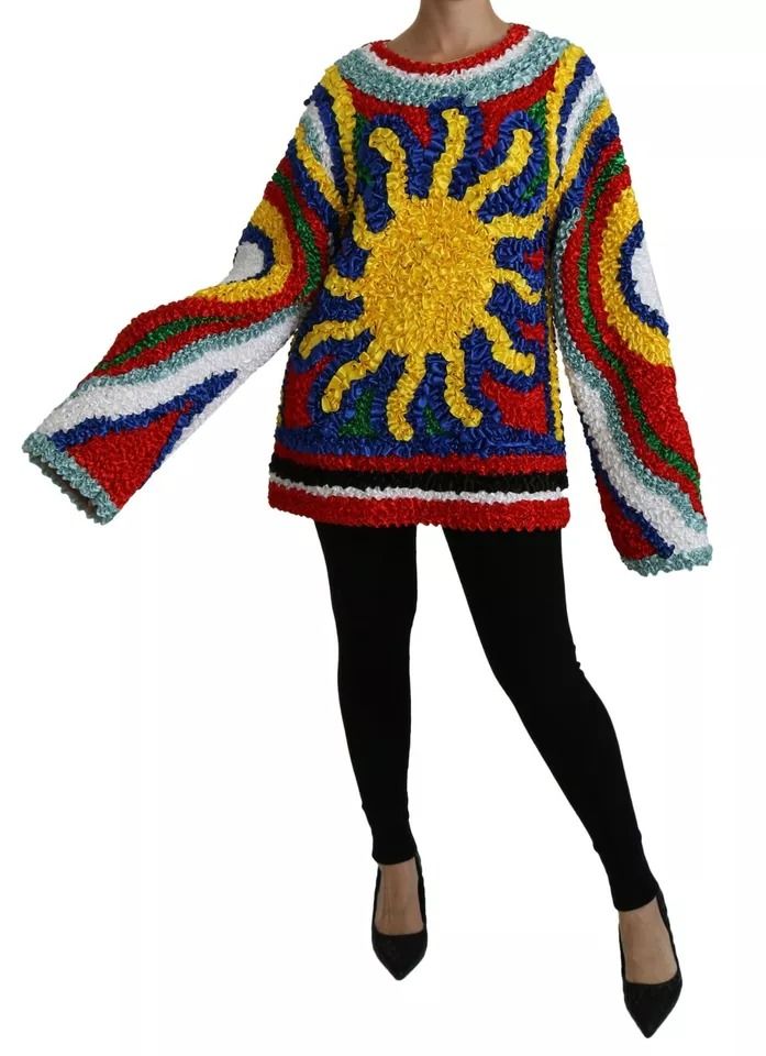 Sun Ruffled Top Blouse Women's Sweater - Dolce & Gabbana - Modalova