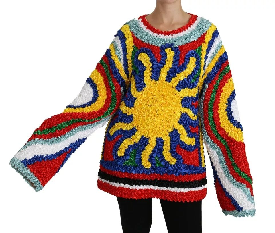 Sun Ruffled Top Blouse Women's Sweater - Dolce & Gabbana - Modalova