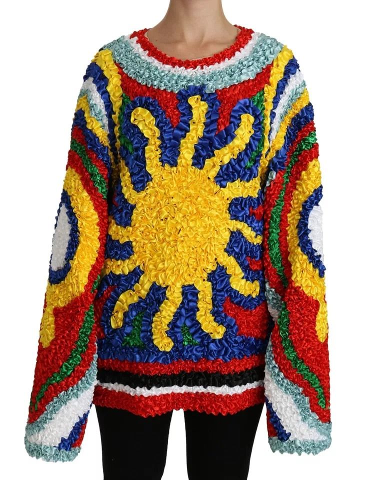 Sun Ruffled Top Blouse Women's Sweater - Dolce & Gabbana - Modalova
