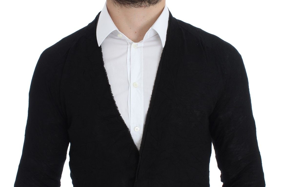 Fine Wool Button Men's Cardigan - Costume National - Modalova