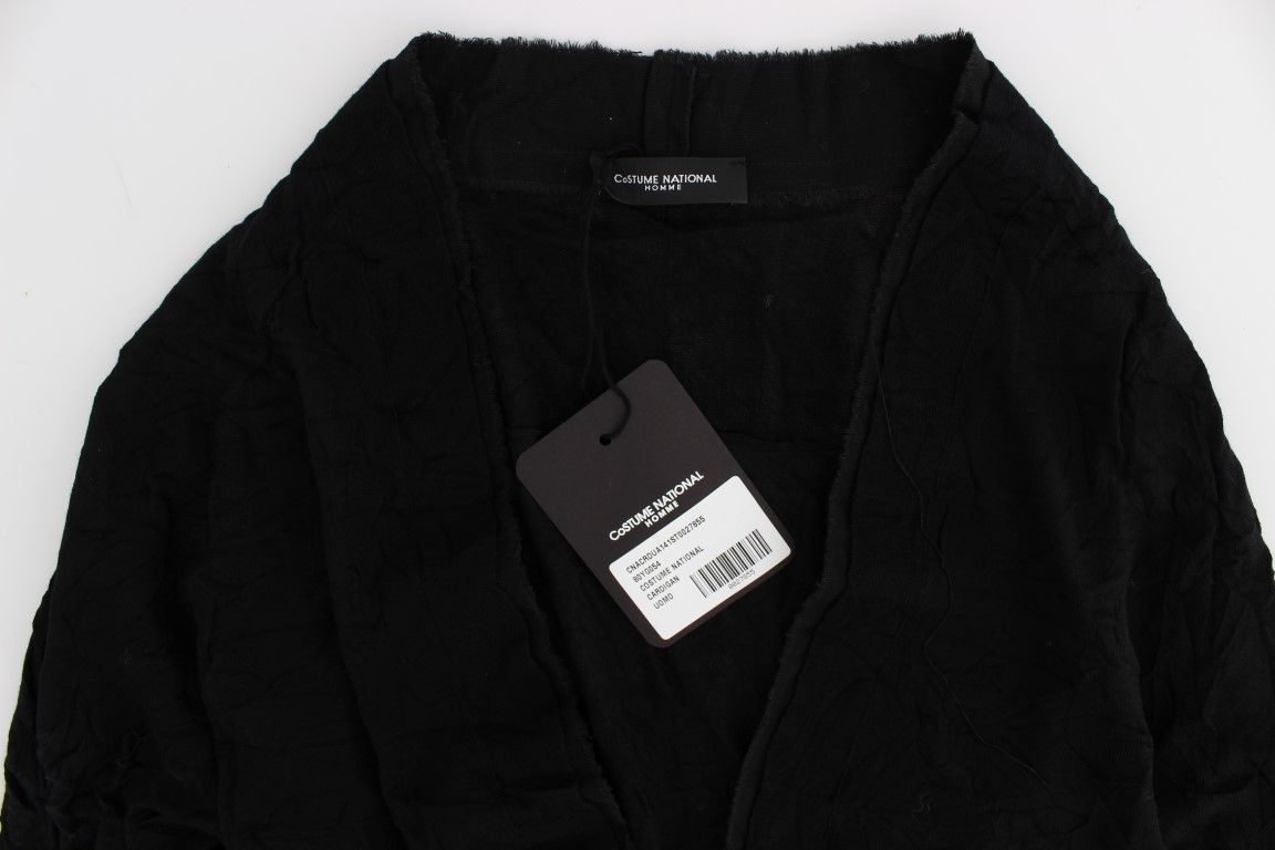 Fine Wool Button Men's Cardigan - Costume National - Modalova
