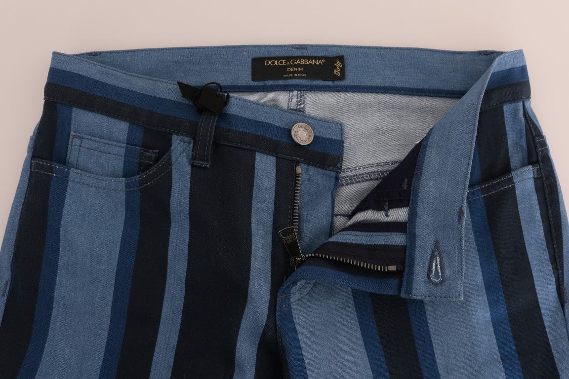 GIRLY Striped Cotton Women's Jeans - Dolce & Gabbana - Modalova