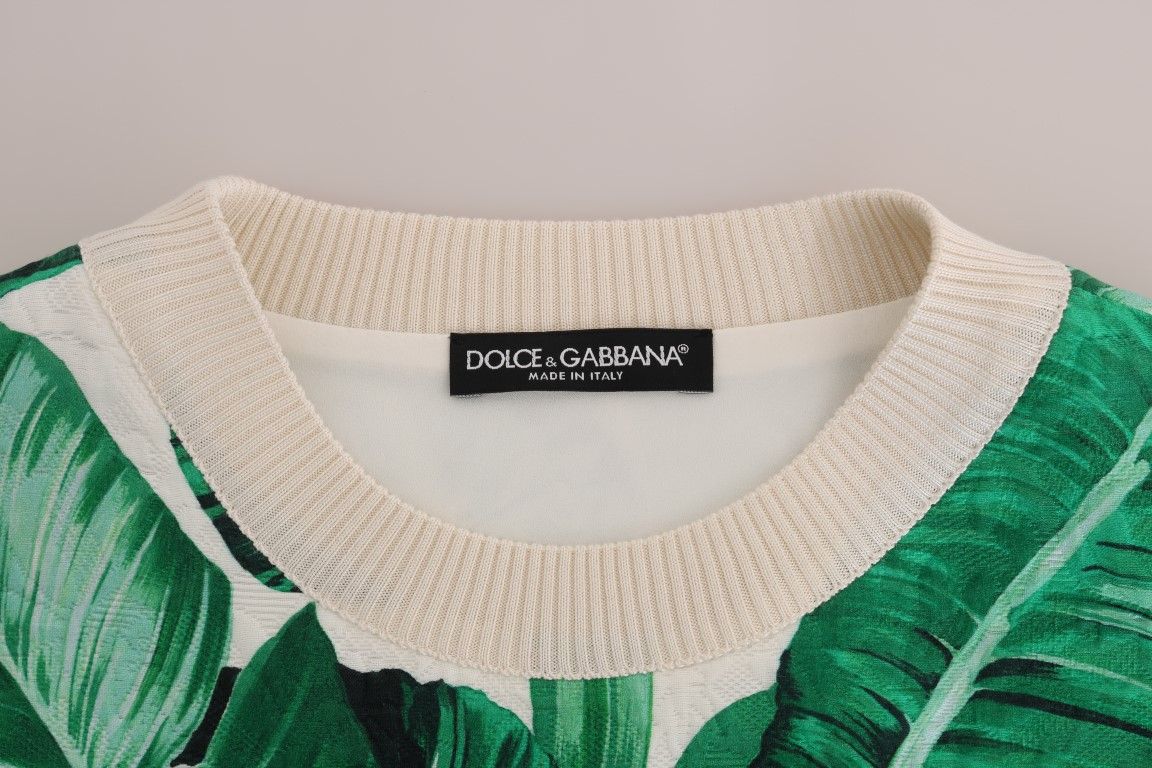 Pineapple Banana Sequins Crewneck Women's Sweater - Dolce & Gabbana - Modalova