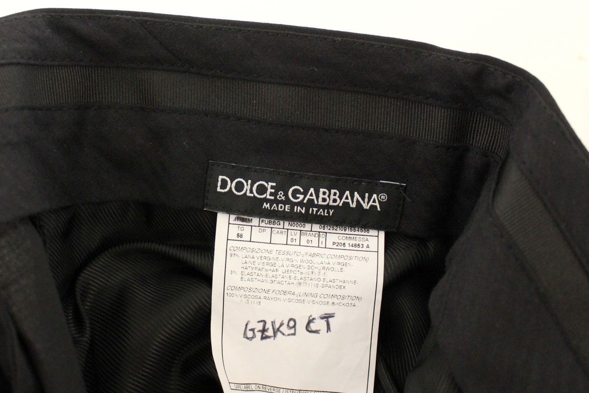 Wool Stretch Pleated Men's Pants - Dolce & Gabbana - Modalova