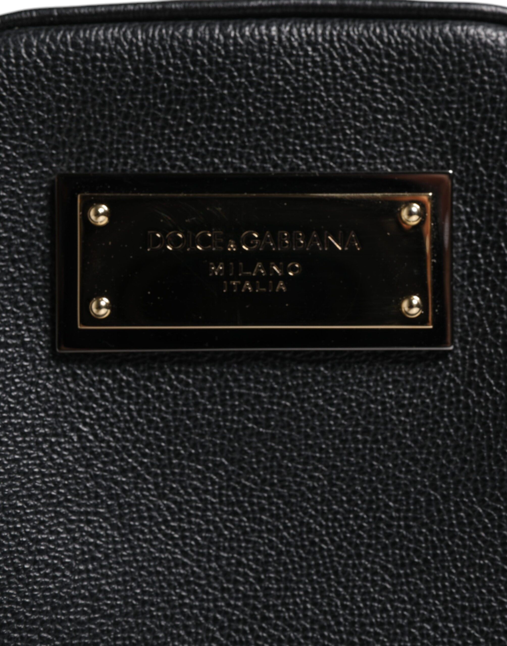 Grain Leather Logo Plaque Clutch Women's Bag (Pre-Owned) - Dolce & Gabbana - Modalova