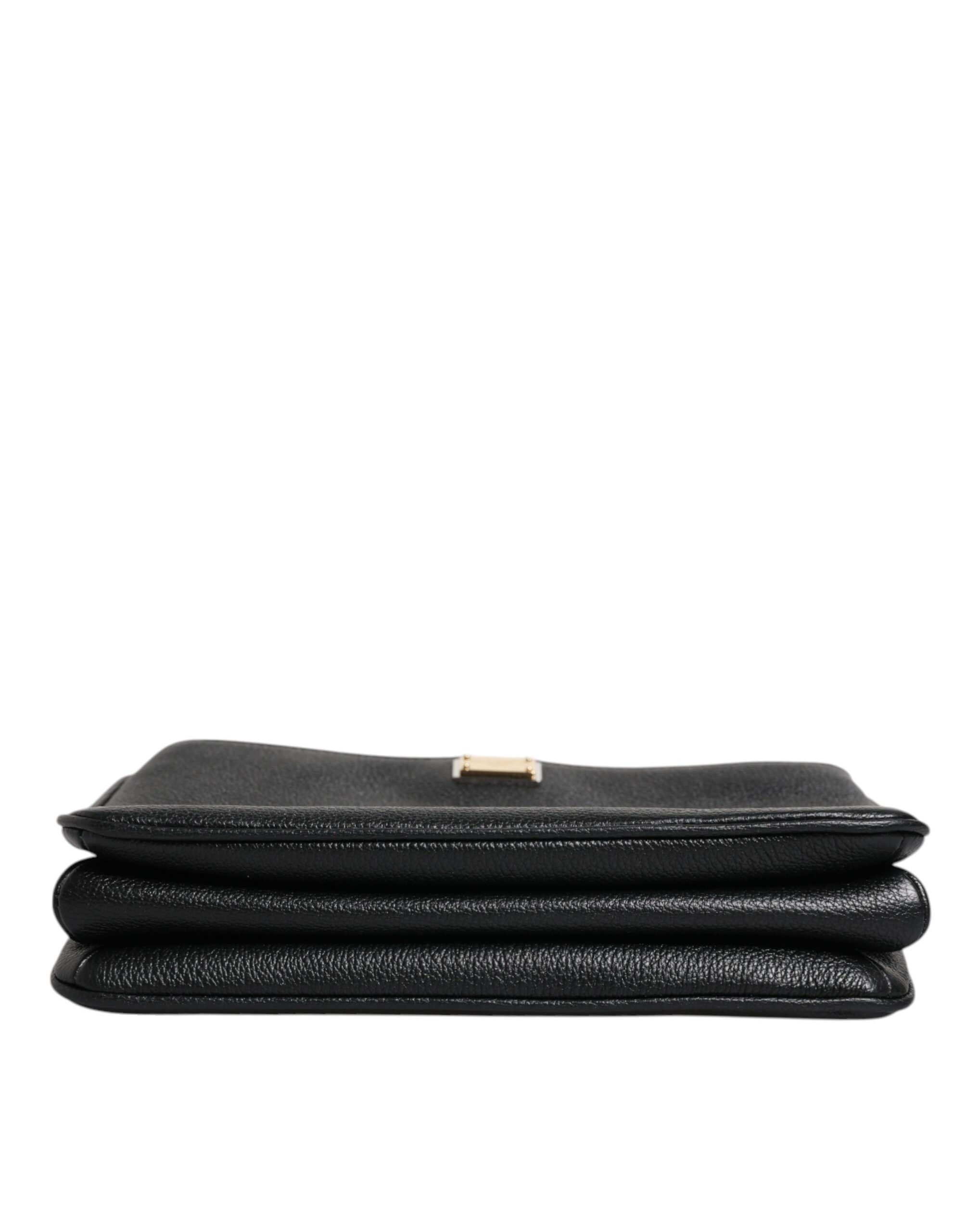 Grain Leather Logo Plaque Clutch Women's Bag (Pre-Owned) - Dolce & Gabbana - Modalova