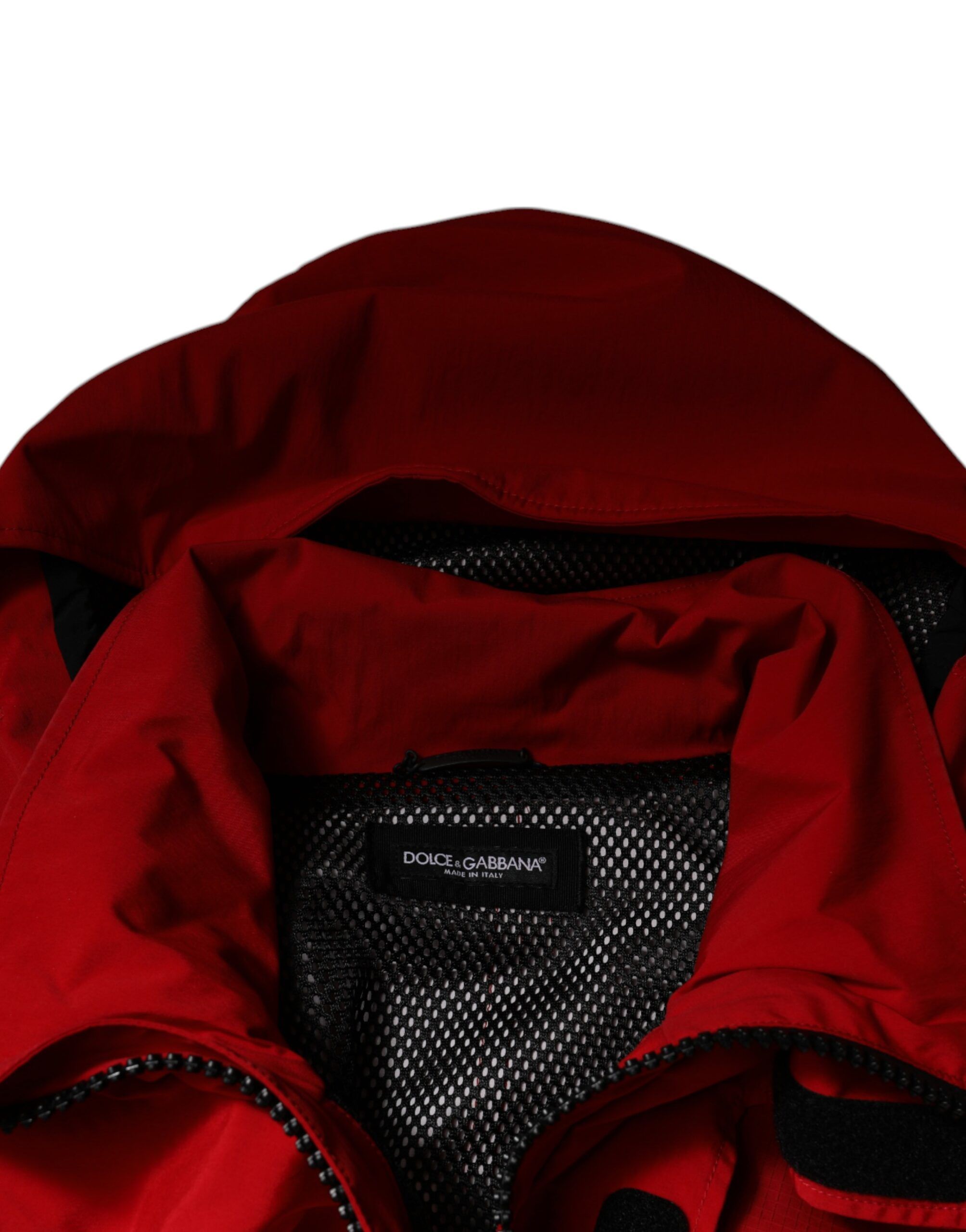 Nylon Hooded Men Full Zip Parka Men's Jacket - Dolce & Gabbana - Modalova