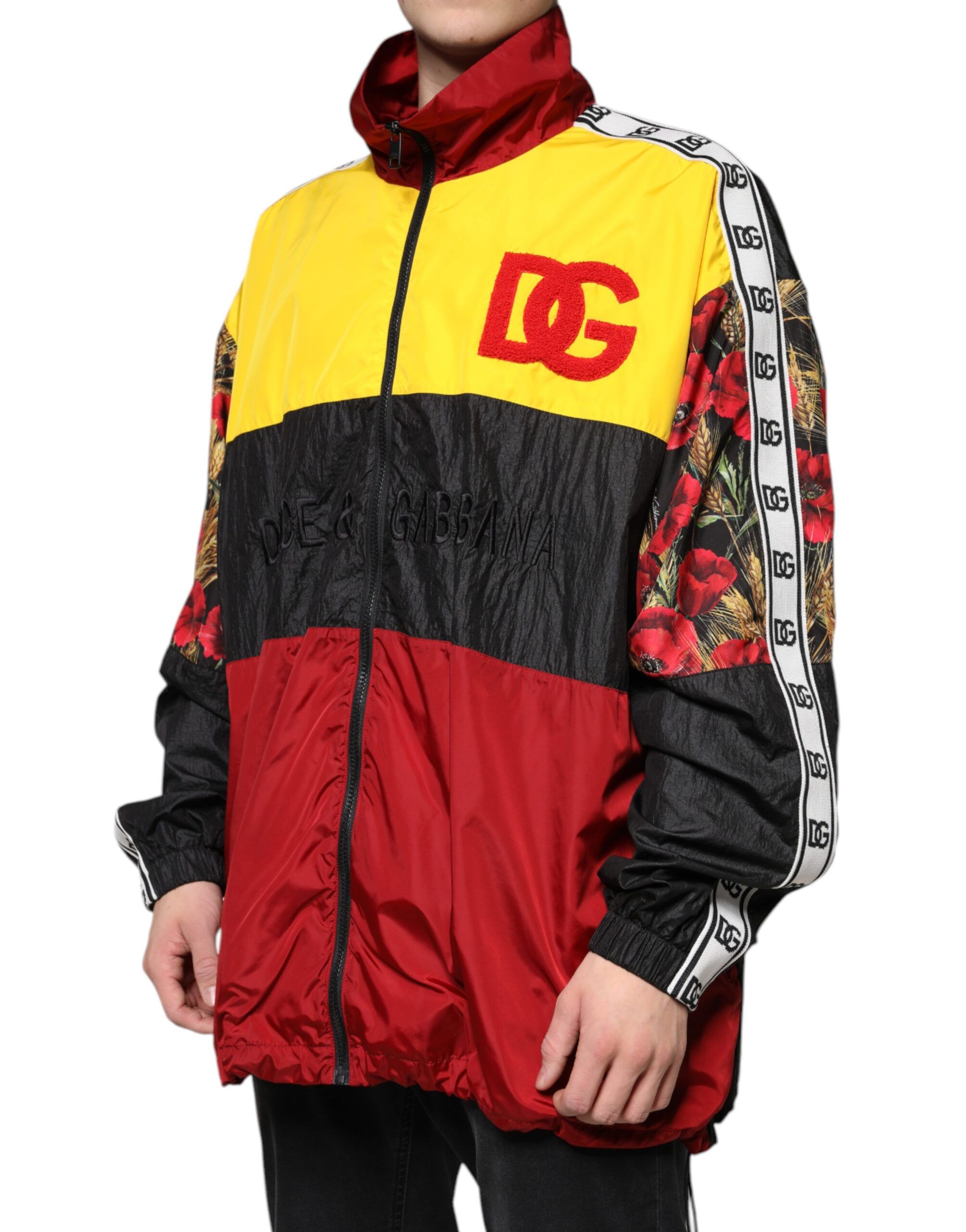 Patchwork Men Full Zip Men's Sweater - Dolce & Gabbana - Modalova
