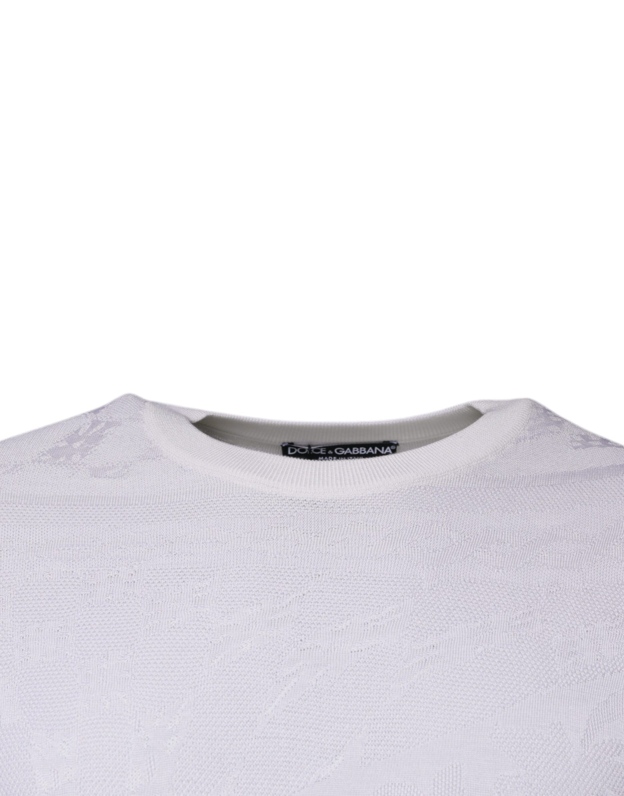 Silk Crew Neck Men Pullover Men's Sweater - Dolce & Gabbana - Modalova