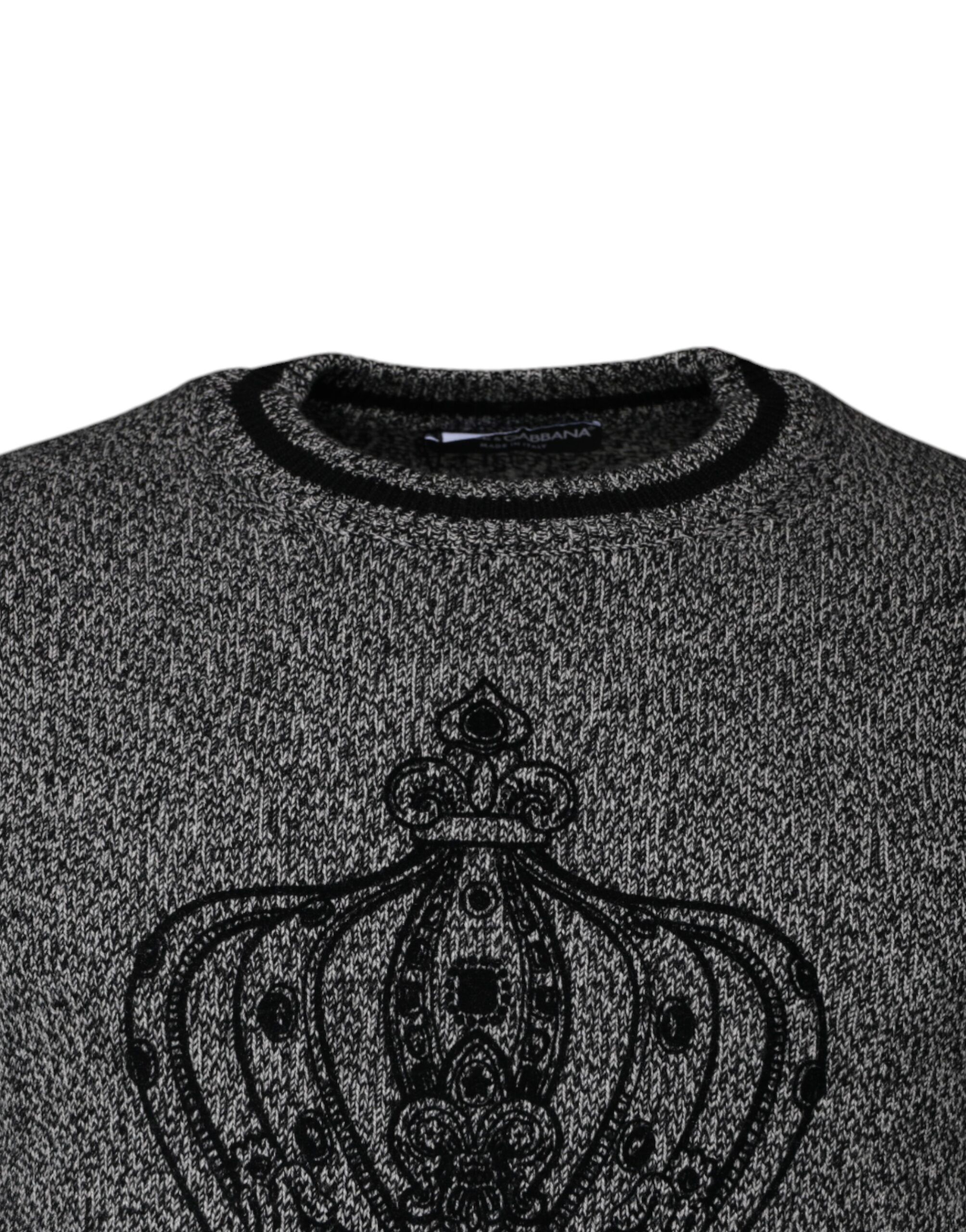 Crown King Cashmere Pullover Men's Sweater - Dolce & Gabbana - Modalova