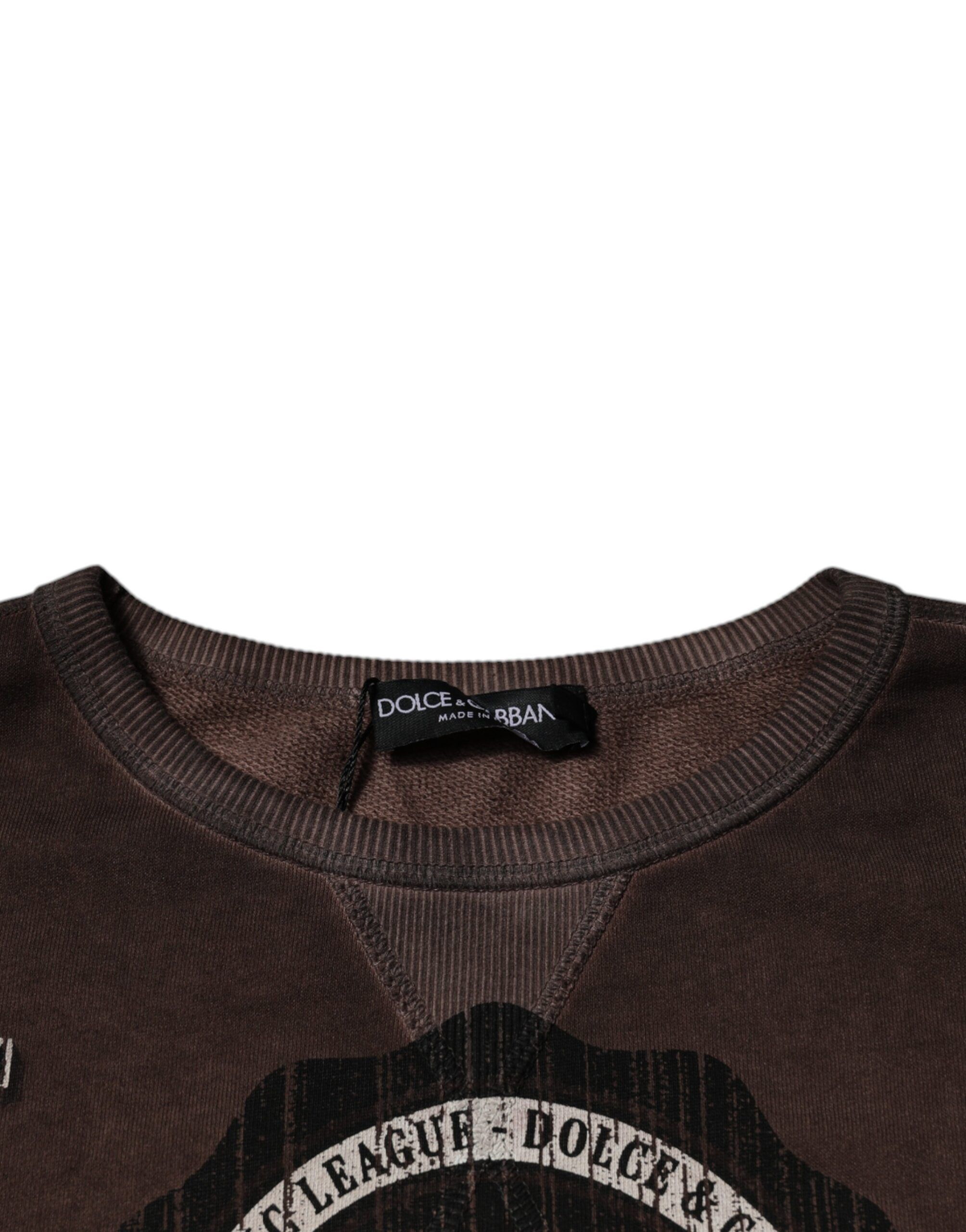 Logo Print Crew Neck Pullover Men's Sweater - Dolce & Gabbana - Modalova