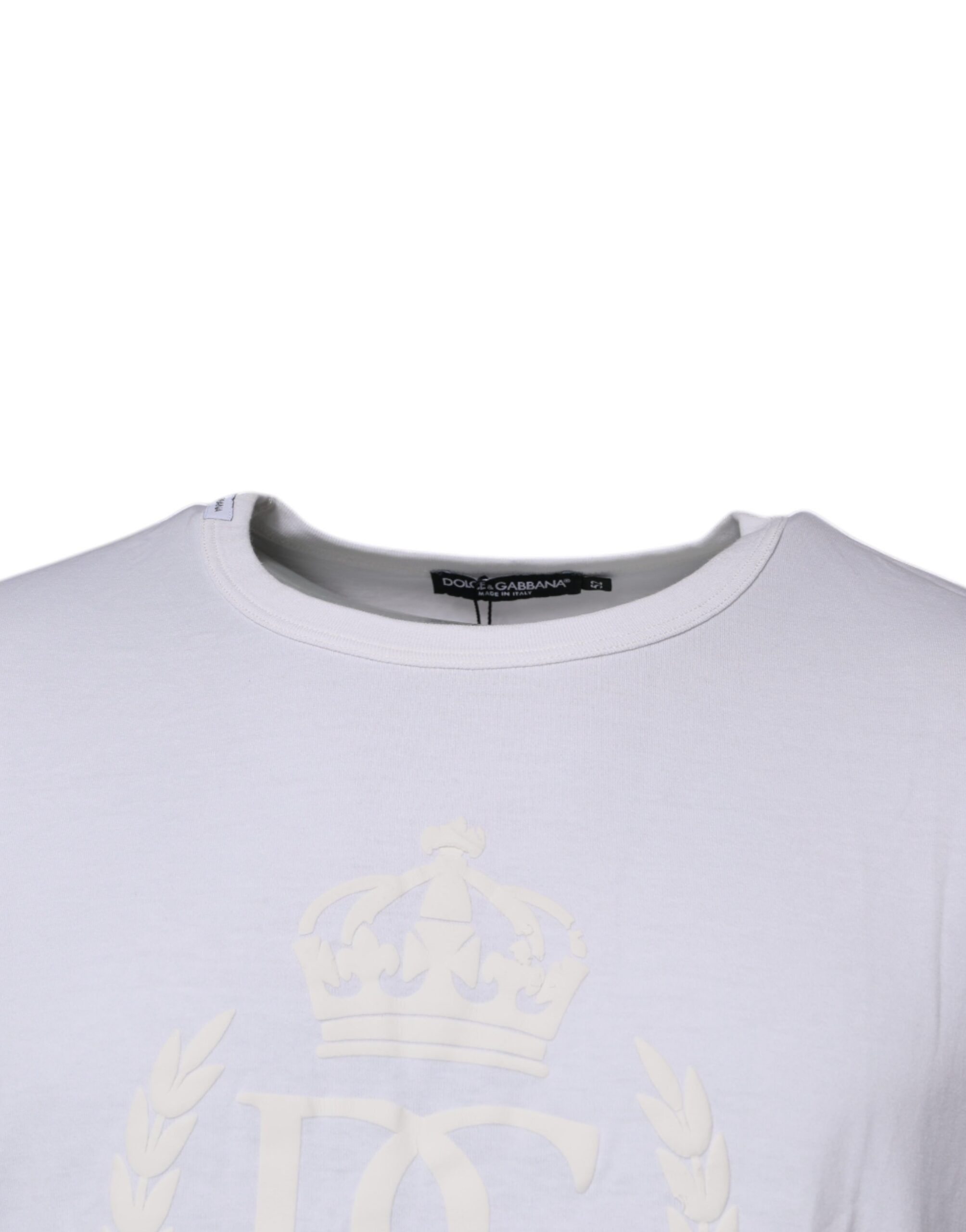 Logo Embossed Cotton Crewneck Men's T-shirt (Pre-Owned) - Dolce & Gabbana - Modalova