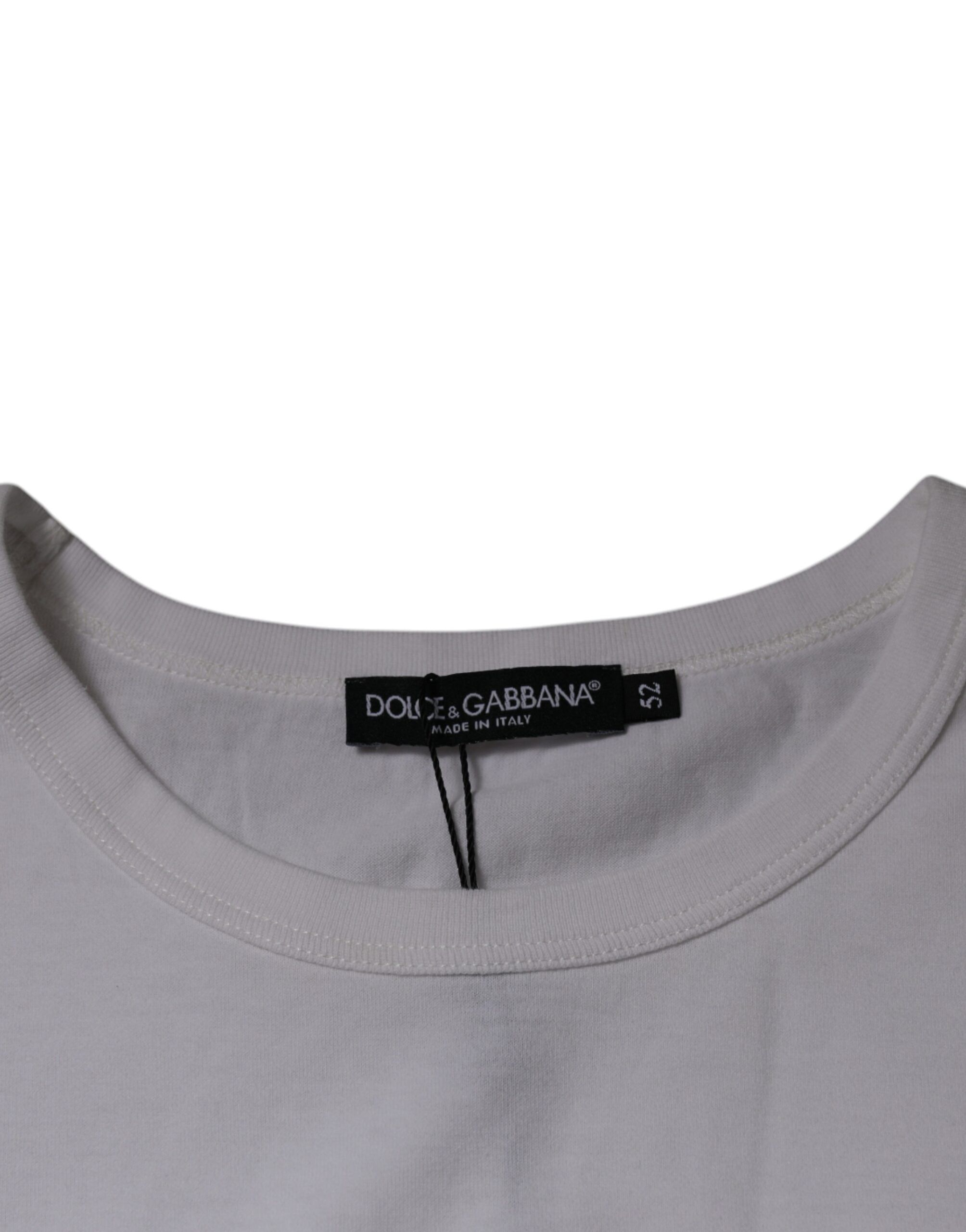 Logo Embossed Cotton Crewneck Men's T-shirt (Pre-Owned) - Dolce & Gabbana - Modalova