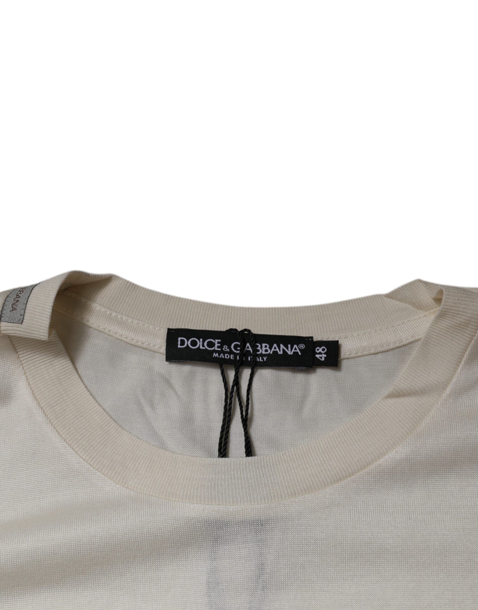Silk Crew Neck Short Sleeve Men's T-shirt (Pre-Owned) - Dolce & Gabbana - Modalova