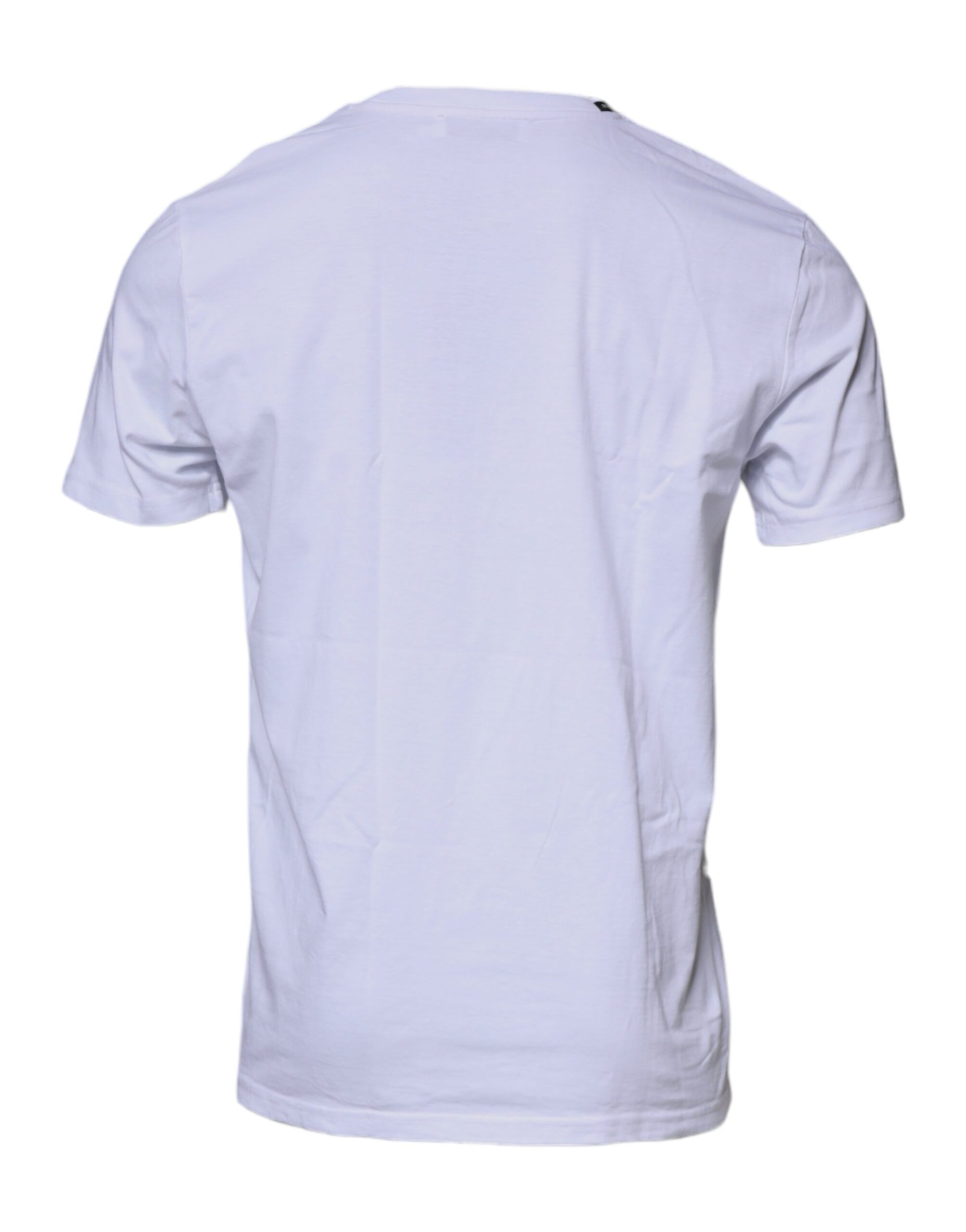 White Red Leopard Cotton Crew Neck Men's T-shirt - Dolce & Gabbana - Modalova