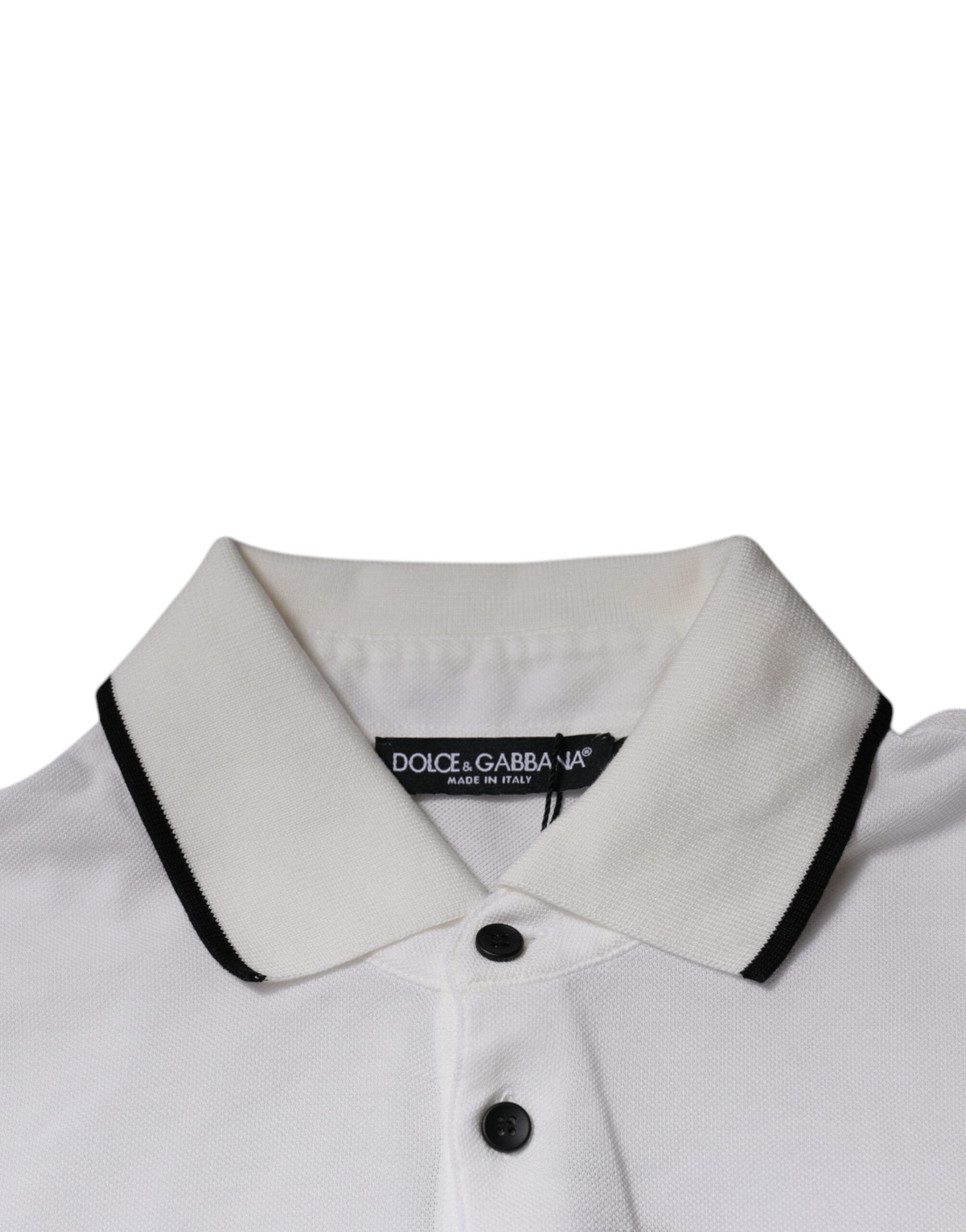Crown Cotton Collared Polo Men's T-shirt (Pre-Owned) - Dolce & Gabbana - Modalova