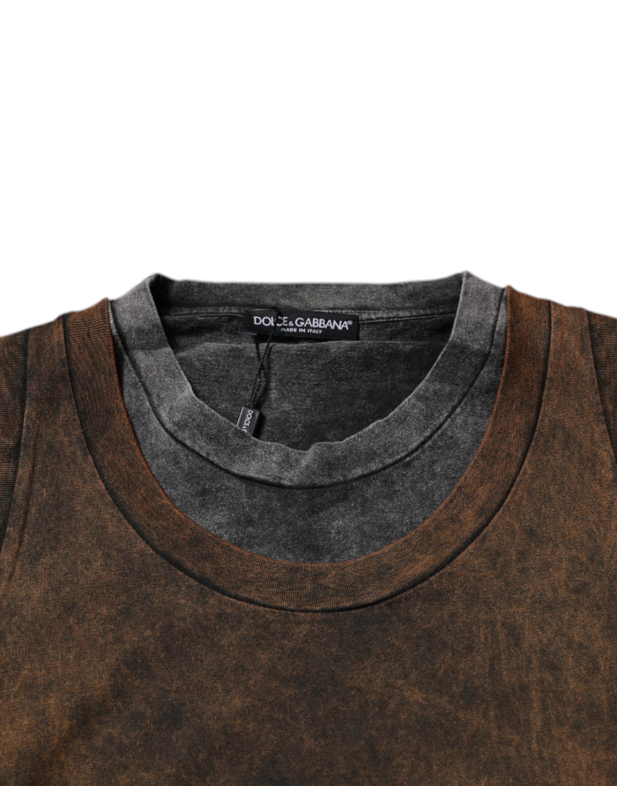 Cotton Round Neck Sleeveless Men's T-shirt - Dolce & Gabbana - Modalova