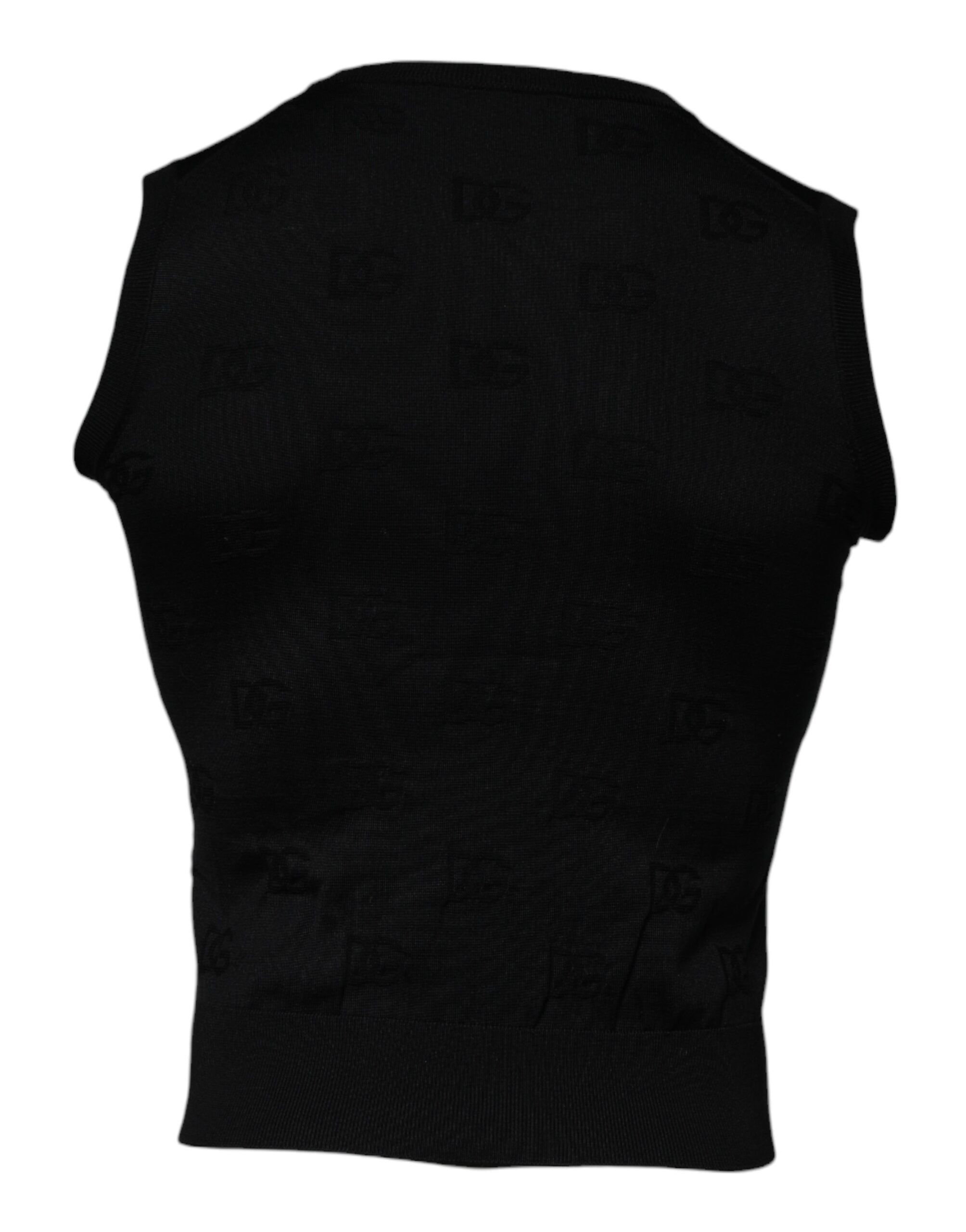 Silk Round Neck Sleeveless Men's T-shirt - Dolce & Gabbana - Modalova
