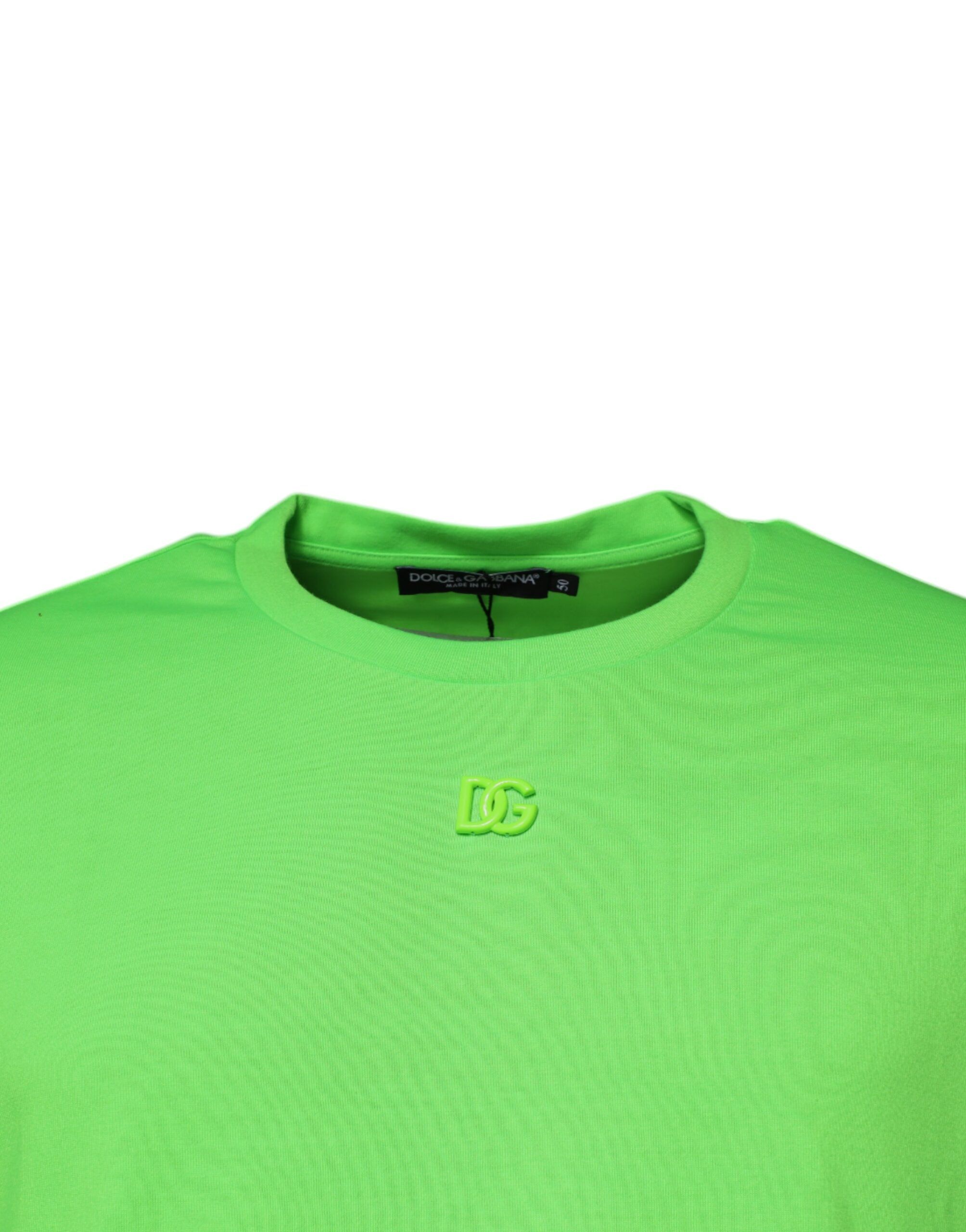 DG Logo Cotton Crew Neck Men's T-shirt - Dolce & Gabbana - Modalova
