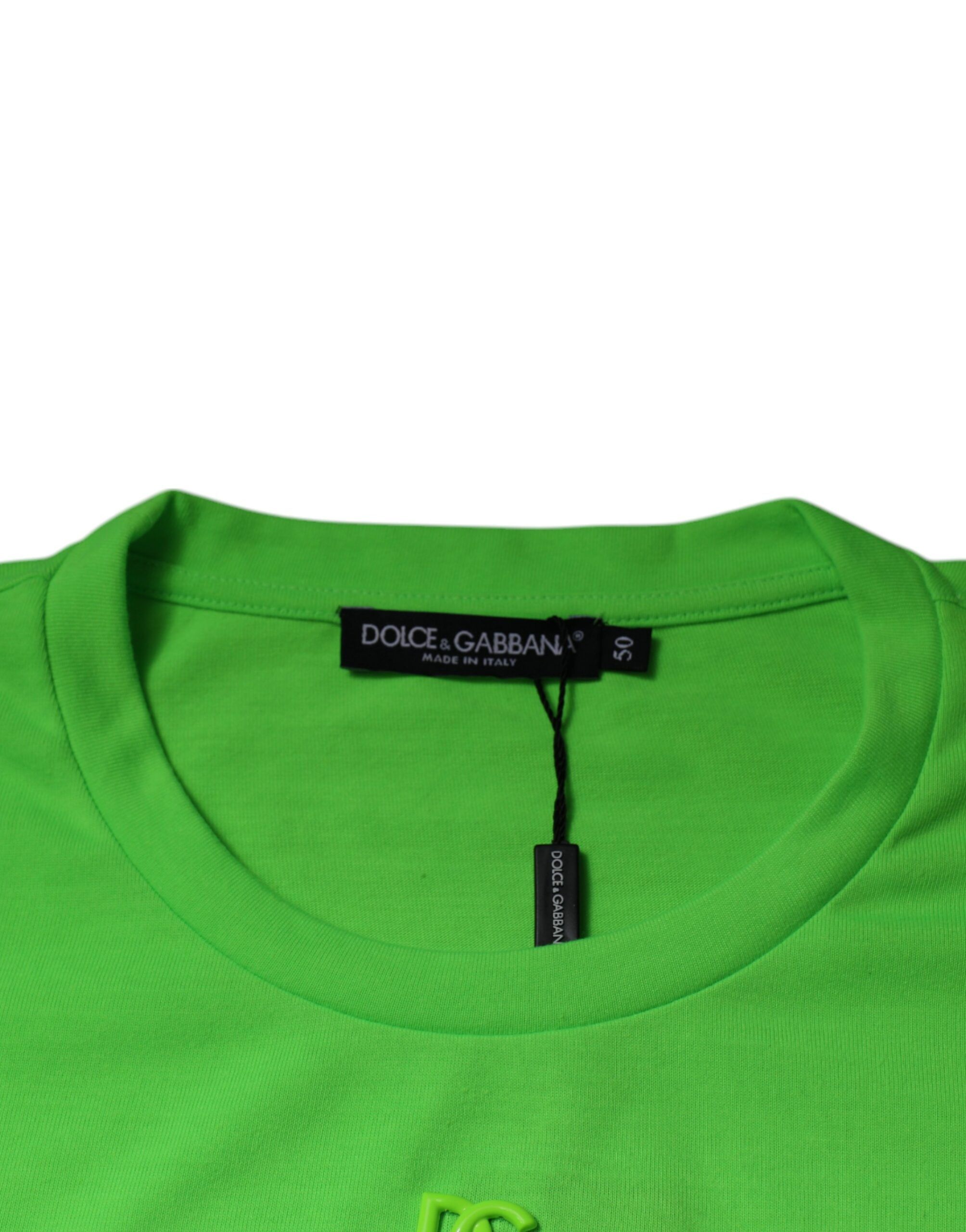 DG Logo Cotton Crew Neck Men's T-shirt - Dolce & Gabbana - Modalova