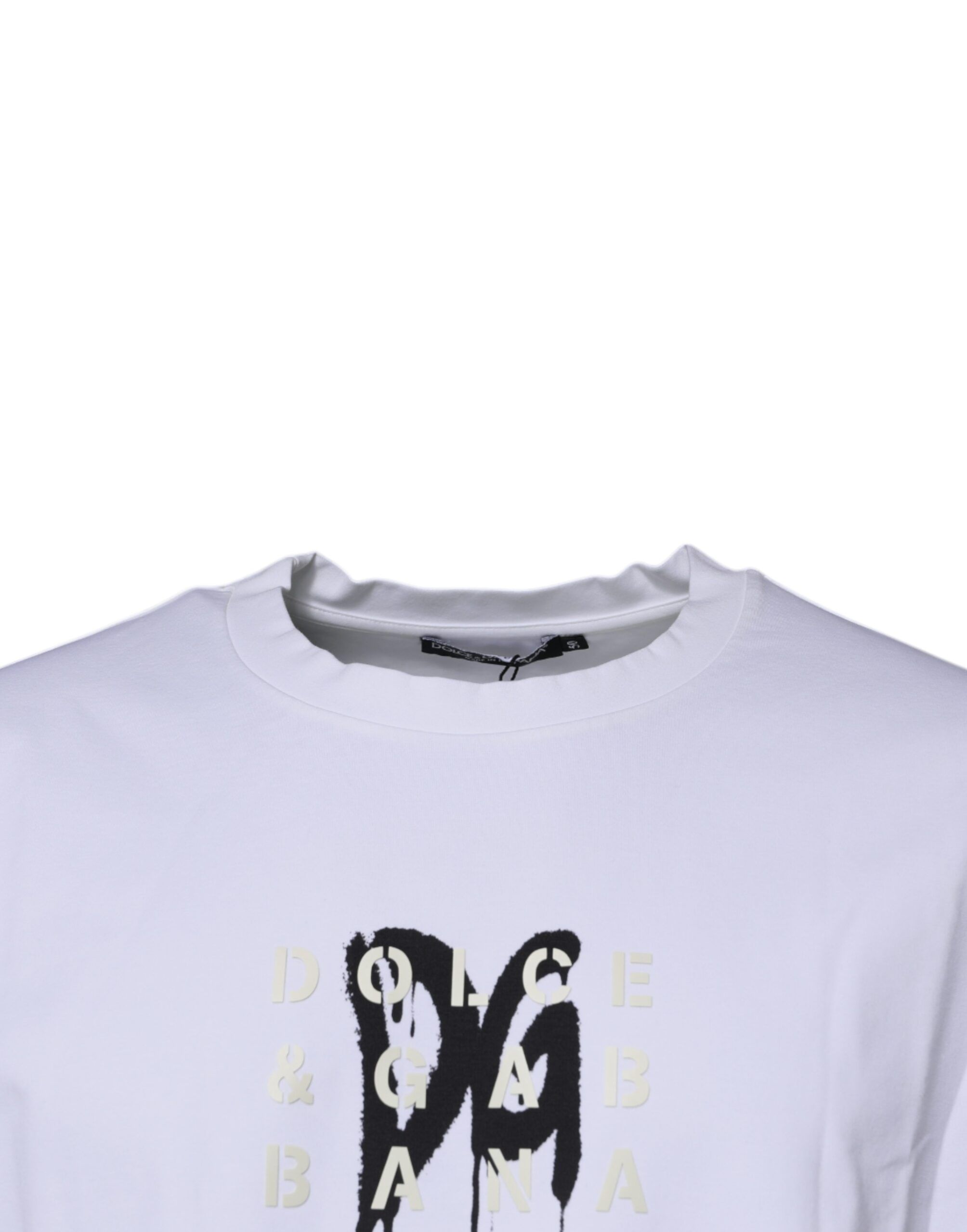 DG Logo Cotton Crew Neck Men's T-shirt - Dolce & Gabbana - Modalova